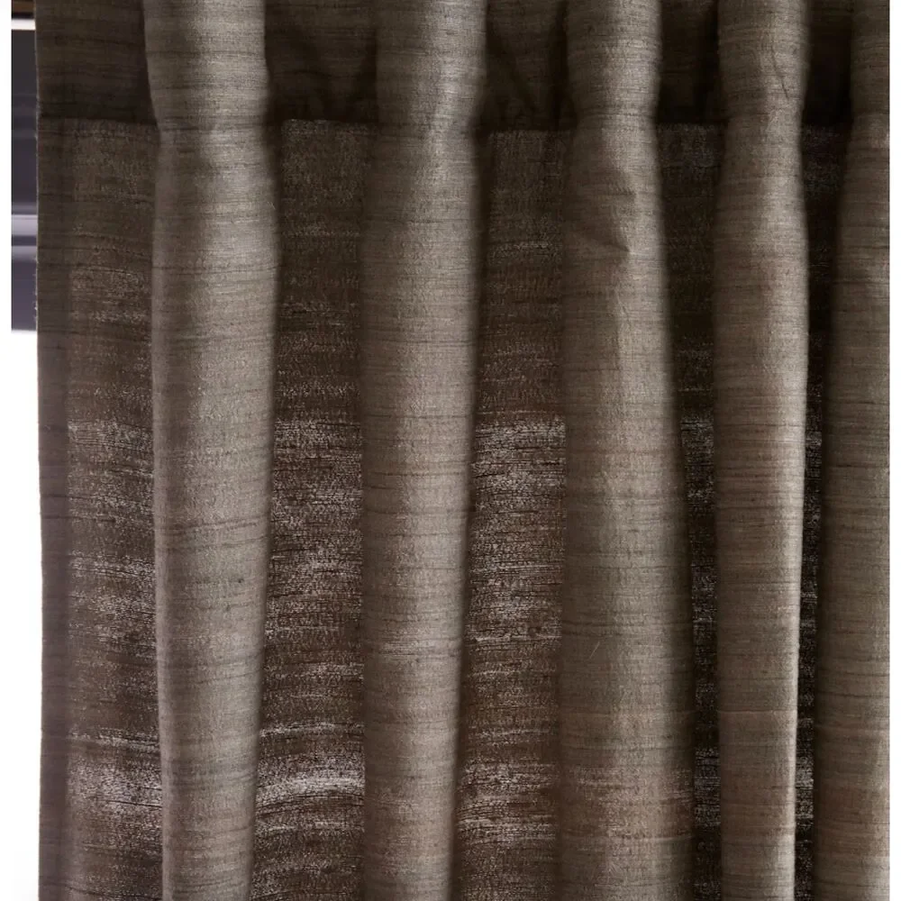 Quince Raw Silk Curtain - Single Panel - 48x96